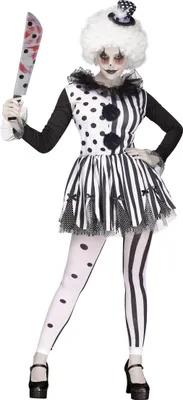 Produktbild von Clown Pantomimin - Faschingskostüm Damen Karneval Größe: M-L