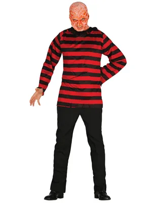 Imagen del producto de Camiseta clásica de Halloween, diseño "Killer", ideal para disfraces de terror. Color: negro y rojo. Talla: 52 - 54 (L)