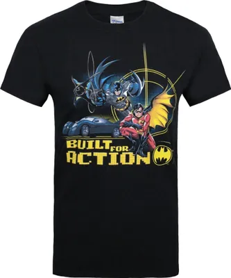 Produktbild von Batman - "Built For Action" T-Shirt für Herren NS5509 (S) (Schwarz)