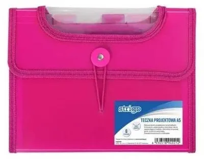 Zdjęcie produktu dla VFILE Tecza PP A5 – Elegancka organizacja dokumentów w różowym stylu!