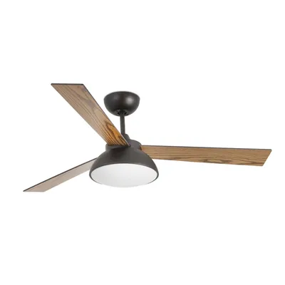 Immagine prodotto di Ventilatore da soffitto a risparmio energetico con illuminazione a LED e telecomando Rodas marrone 132 cm