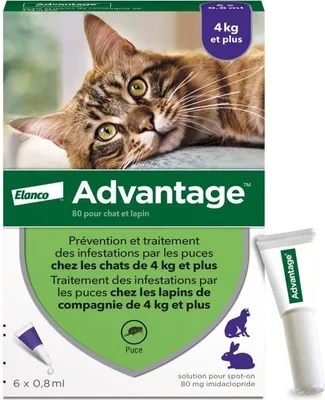 Obrázek produktu pro Solutie anti-paraziti Advantage 2125, pentru iepuri si pisici, 0.03kg