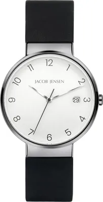 Produktbild von Jacob Jensen Timeless Nordic 181 Herrenuhr Titan 37 mm grau
