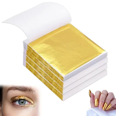 Image de 400 feuilles de feuille d'or pour travaux d'artisanat