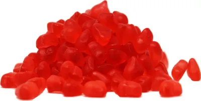 Produktbild von Fruchtgummi Kirschherzen kleine fruchtige rote Kirsch Herzen 300g