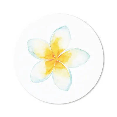 Produktbild von MuchoWow® Mauspad Mousepad Aquarellfarbe - Blume - Tropisch 40x40 cm - Mousepads - Maus Mat - Pad - Mausunterlage - Schreibtisch Accessoires