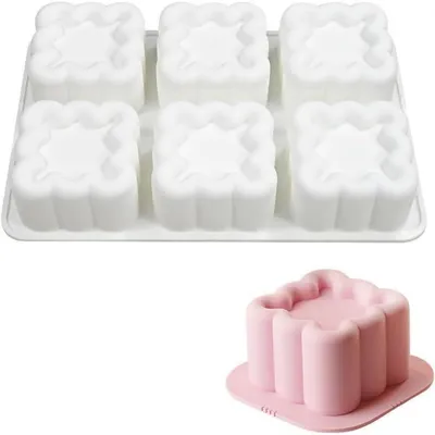 Obrázek produktu pro Silikonová forma na dezerty s motivem malin, 6 výlepků pro mousse, čokoládu, želé, zmrzlinu