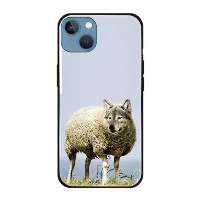 Produktbild von König Design Hülle kompatibel mit Apple iPhone 13 Kunststoff Soft Handyhülle - Handy Case Wolf im Schafspelz