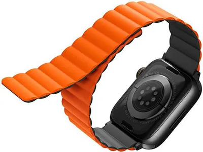Obrázek produktu pro Uniq Revix Reversible Magnetic Charcoal/Orange 45 mm-44 mm-42 mm Řemínek