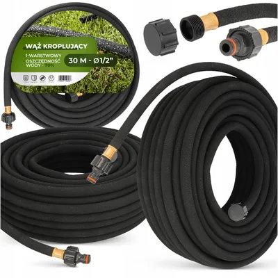 Immagine prodotto di TRCR, sistema di irrigazione a goccia da 30 metri, tubo flessibile da 1/2", economico