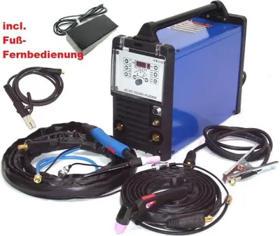 Image de 13751 APPAREIL DE SOUDAGE 200 AC/DC + PLASMA E-HAND + télécommande PLASMASCHNEIDER TIG