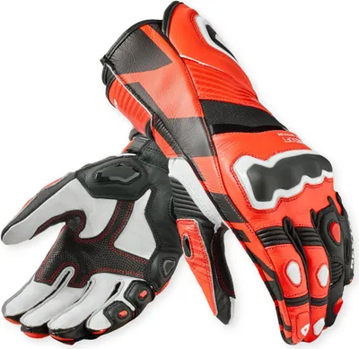 Produktbild von Revit Jerez 4 Motorrad Handschuhe, schwarz/neon-rot, L