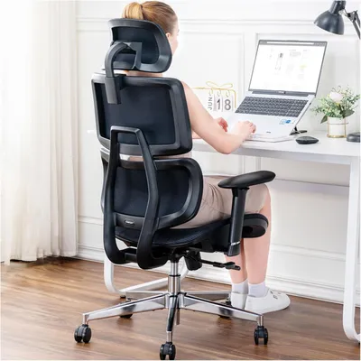 Obrázek produktu pro Ergonomická kancelářská židle - Kancelářská židle s vysokou opěradlem - Herní židle - Kancelářská židle - Židle pro počítač