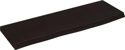 Produktbild von vidaXL Wandregal Dunkelbraun 60x20x2 cm Massivholz Eiche Behandelt