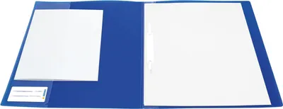 Produktbild von HERMA Schnellhefter A4 dunkelblau  transluzent PP       3St.