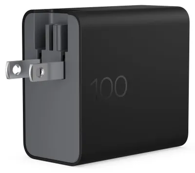 Produktbild von HP 100 W GaN-Wandladegerät, Laptop, Drinnen, 115/230 V, 100 W, 5/9/15/20 V, AC-an-DC