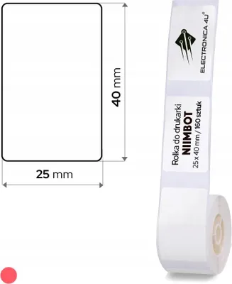 Image de Étiquettes autocollantes thermiques pour imprimante Niimbot D101 25x40