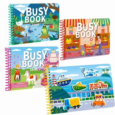 Zdjęcie produktu dla Zestaw 4 książek edukacyjnych Montessori dla dzieci