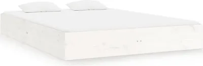 Produktbild von vidaXL Massivholzbett Weiß 160x200 cm