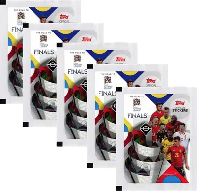 Produktbild von Topps - Road to UEFA Nations League - Sammelsticker - 5 Tüten