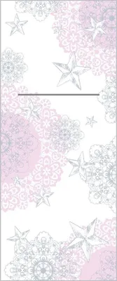 Produktbild von XL Airlaid Besteckservietten Sternenschein in Rose-Silber, 48 x 40 cm, 75 Stück - Mank - Weihnachten