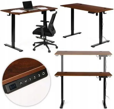 Zdjęcie produktu dla Biurko brązowe 60x120x75.3 cm