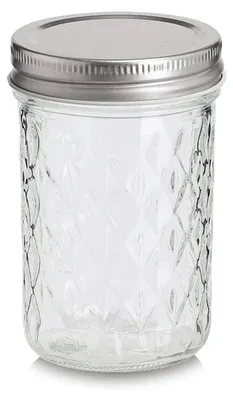 Zdjęcie produktu dla Zeller Present 19055, Słoik, Okrągły, 0,25 l, Przezroczysty, Szkło, Metal