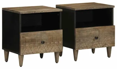 Immagine prodotto di Set di 2 comodini in legno massello