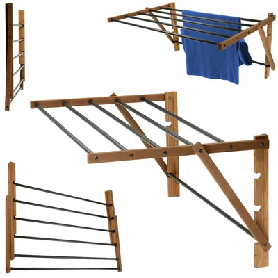 Produktbild von Wäscheständer Standtrockner Klappbar - Ausziehbar - 53 x 85 cm - Ca. 8 m Trockenfläche - Für Innen und Außen