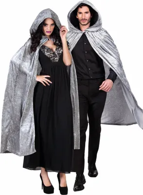 Produktbild von Cape Dawn Teufel Vampir Umhang grau Karneval Halloween Kostüm 170 cm