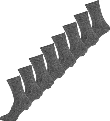 Produktbild von NUR DIE Herren Freizeitsocken 8-Pack Warme Socke Thermo - mittelgraumelange - Größe 43-46