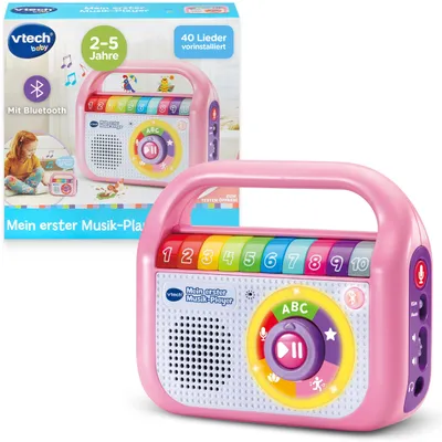 Productafbeelding van VTech Mijn Eerste Muziekspeler - Roze - 40 nummers & opnamefunctie
