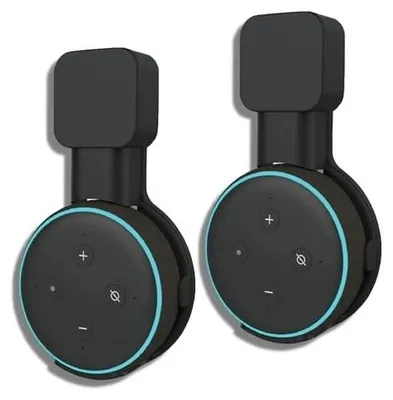 Zdjęcie produktu dla Uchwyt ścienny do głośnika google home 3 czarny zestaw 2 sztuki
