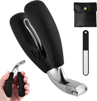 Produktbild von Nagelknipser Edelstahl, für dicke Nägel, 1 Stück, selbstsammlend, für Fingernägel und Zehennägel