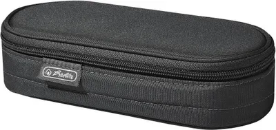 Produktbild von Herlitz Etui, Weiches Federmäppchen, Polyester, Schwarz, Einfarbig, Reißverschluss, 90 mm
