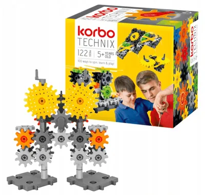 Productafbeelding van Korbo Technix 122 constructieklok, elektrisch.
