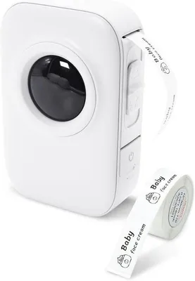 Image de Imprimante d'étiquettes pour smartphone, créateur d'étiquettes, impression thermique sans fil, 203 dpi, étiquettes autocollantes, DIY, compatible avec Android et iOS