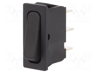 Produktbild von 1x Fehlen Pos: 2 10A/250VAC  IP40 100mΩ 1833.3302 Wippsc ON-ON schwarz