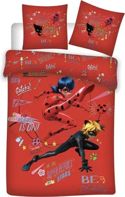 Produktbild von Miraculous Ladybug Baumwolle Bettwäsche 140x200 cm