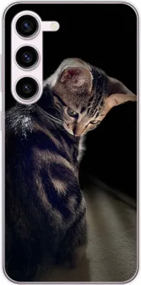 Produktbild von König Design Hülle kompatibel mit Samsung Galaxy S23 Plus Kunststoff Soft Handyhülle - Handy Case Junge Katze
