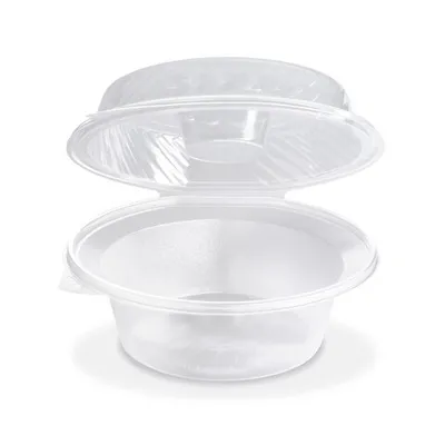 Produktbild von 125x Salatschalen klar mit Dipfach im Domdeckel 2100ml PP