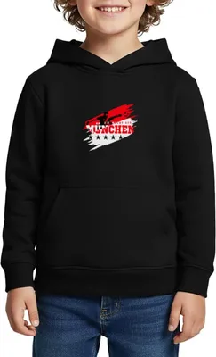 Produktbild von Spreadshirt Die Macht Aus München Ultra Fußball Fan Kinder Premium Hoodie, 146/152 (10 Jahre), Schwarz