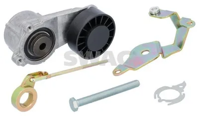 Produktbild von SWAG 10 03 1000 Riemenspanner Keilrippenriemen passend für MERCEDES-BENZ 190 (W201) Ø81mm Rolle