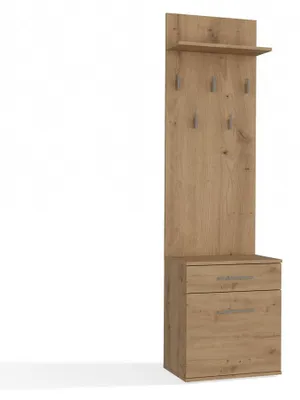 Produktbild von raumhirsch Kompakter Schuhschrank mit Wandgarderobe DUO für Flur und Eingangsbereich
