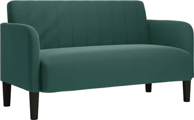 Obrázok produktu pre vidaXL Dvojmiestna pohovka tmavozelená 109 cm zamat