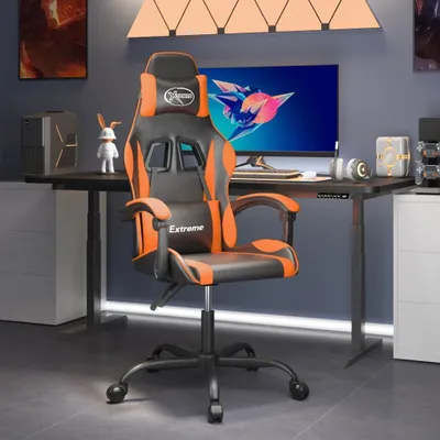 Produktbild von "im Angebot" Gaming-Stuhl Schwarz und Orange Kunstleder - Bürostühle CC7149