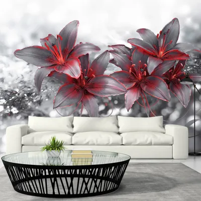 Produktbild von Basera Fototapete Lilienmotiv b-A-0300-a-b, Vliestapete, 350x245 cm