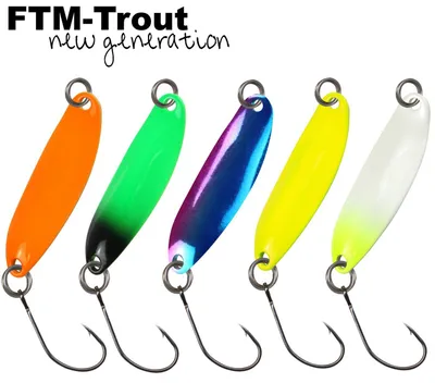 Produktbild von FTM Spoon Hornet 3,9cm 3,7g - Blinker, Farbe:gelb/schwarz