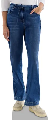 Productafbeelding van Cecil jeans met strepen, mid-blue wassing, maat 26
