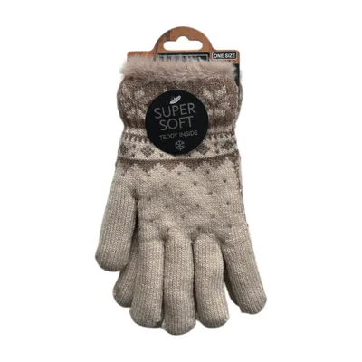 hellbraune Winterhandschuhe
